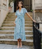 Robe longue Yolanda asymétrique