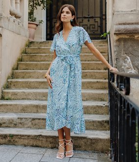 Robe longue Yolanda asymétrique