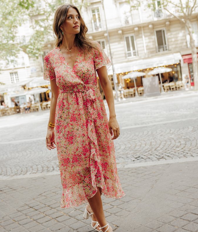 Robe longue Ellie asymetrique
