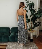 Robe longue Carmen cache-coeur