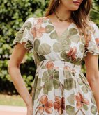 Robe longue Cali cache-coeur