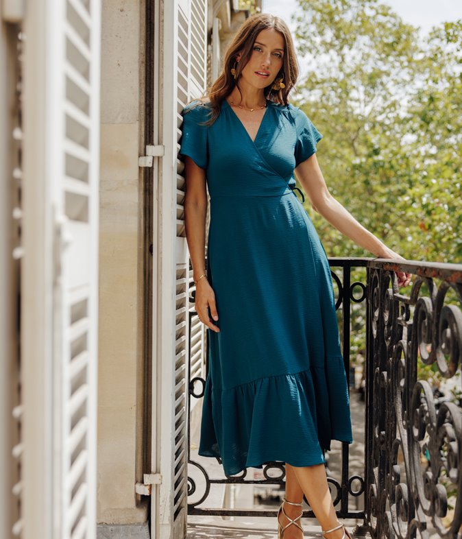 Robe longue Saoirse asymetrique