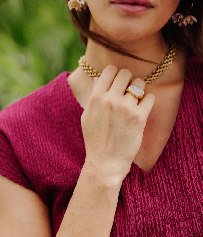 Bague en acier inoxydable Jennie