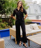 Chemise manches courtes Kira à dentelle