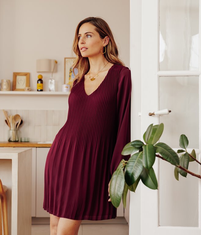 Robe plissée Julie