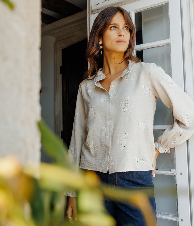 Blouse brodée Lulu