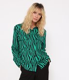 Chemise à poches zébrée