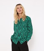 Chemise à poches zébrée