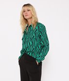 Chemise à poches zébrée