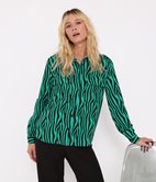 Chemise à poches zébrée