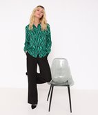 Chemise à poches zébrée