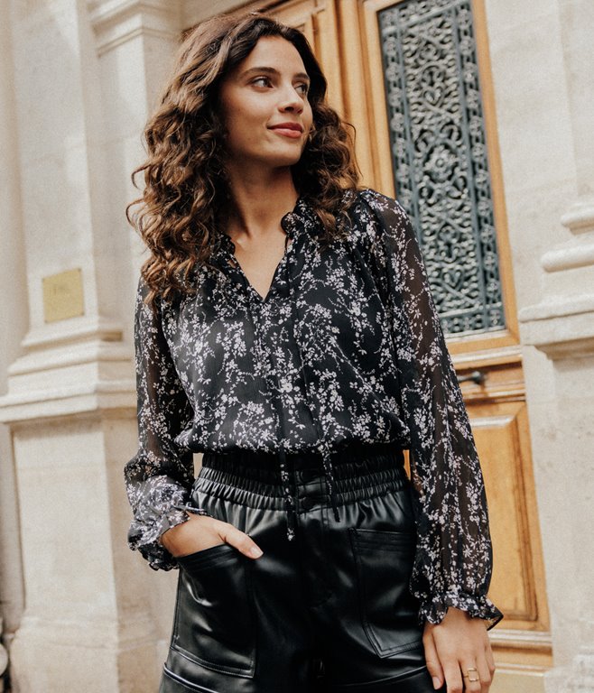 Blouse à liens Marlène