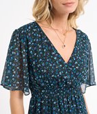 Robe cache-cœur Adrianna