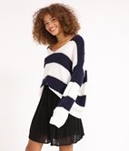 Pull rayé fantaisie