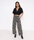 Pantalon fluide Zèbre