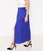 Jupe longue satinée