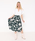 Jupe longue satinée Lulli