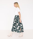 Jupe longue satinée Lulli