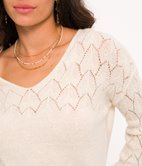 Pull ajouré à paillettes Maël