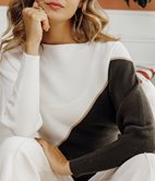 Pull Cynthia bicolore