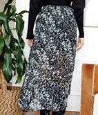 Jupe longue Pia à volants