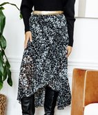 Jupe longue Pia à volants