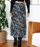 Jupe longue Pia à volants