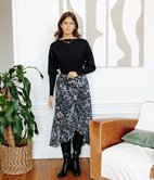 Jupe longue Pia à volants