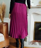 Jupe longue Claudia plissée