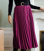 Jupe longue Claudia plissée