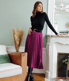 Jupe longue Claudia plissée