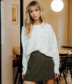 Jupe short Lara en velours