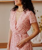 Robe Rose cache-coeur