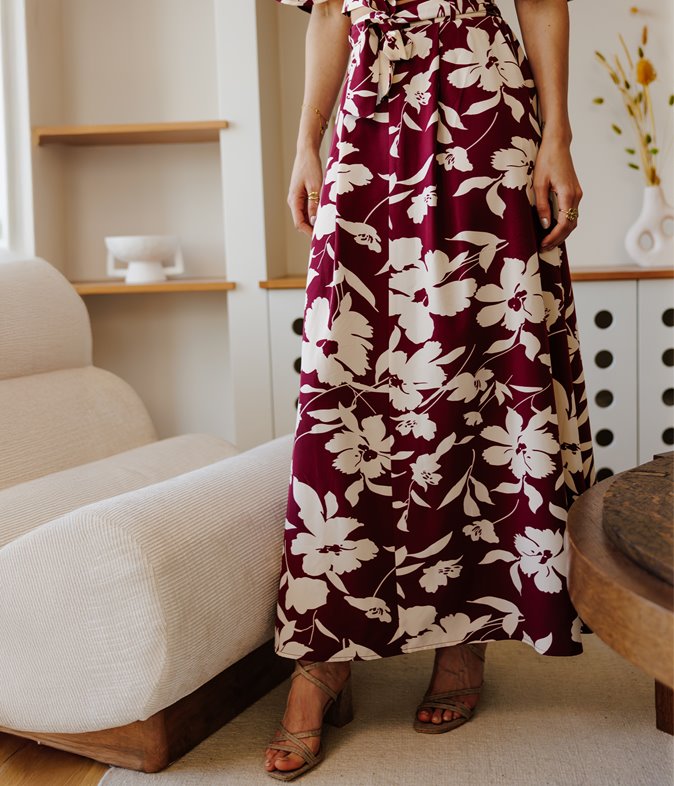 Jupe longue Ambre évasée