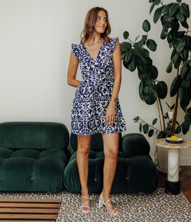 Robe Cosmo cache-coeur
