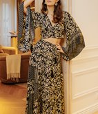 Jupe longue Patchy à volants