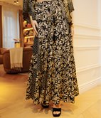 Jupe longue Patchy à volants