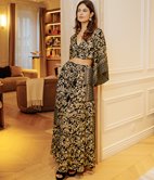 Jupe longue Patchy à volants