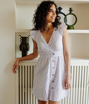 Robe Fiona cache-coeur