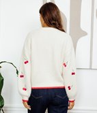 Pull Paul cerises brodées