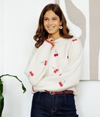 Pull Paul cerises brodées