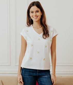 Tee-shirt Estie hirondelles