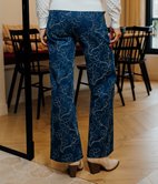 Jean large Carlotta brodé