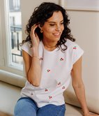 Tee-shirt Carlotta cerises