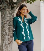 Blouse brodée Cassie