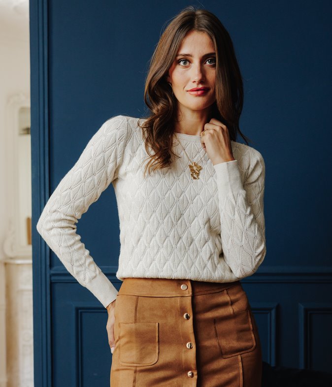 Pull Diamond à boutons