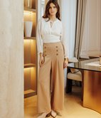 Pantalon large Marin