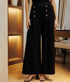 Pantalon large Marin