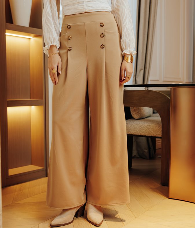 Pantalon large Marin