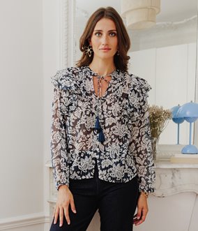 Blouse à volants Tessa